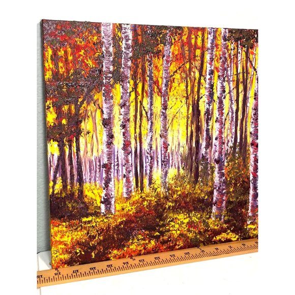 Original Oil Painting by Sedrie Ginell Seeing the Forest Through The Tress 14x18 - Picture 1 of 7